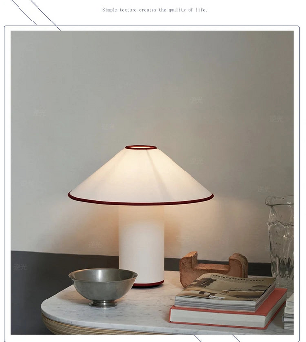 COLETTE Table Lamp – Japanese Wabi-Sabi White Mushroom Design