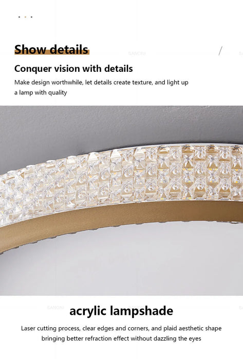 Luxury LED Ceiling Light – Modern Surface-Mounted Fixture for Living Spaces