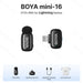 BOYA Mini Wireless Microphone – 2.4GHz Lavalier Mic with Charging Case for iPhone & Android - Samanta Factory