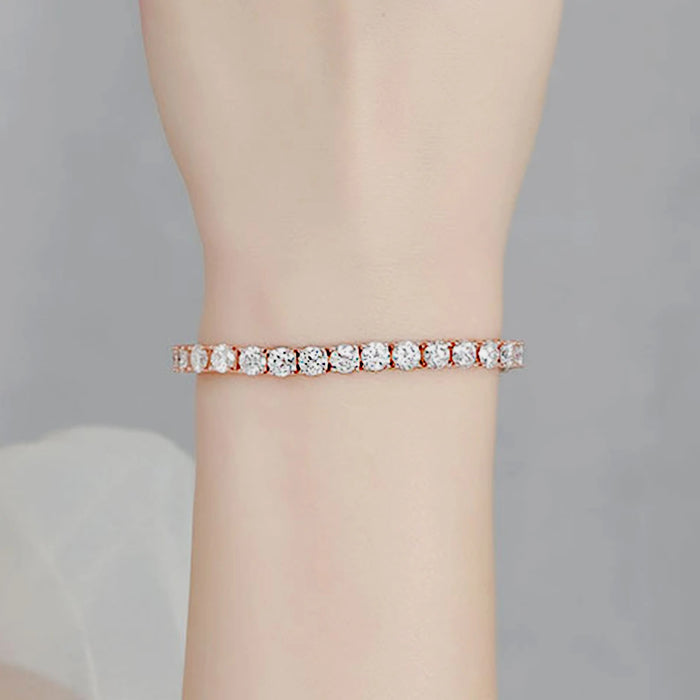 Moissanite Vintage Bracelet – 925 Sterling Silver Unisex Jewelry - Samanta Factory