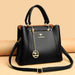 Women’s Soft PU Leather Handbag – Fashionable Casual Tote with Sequined Detail - Samanta Factory