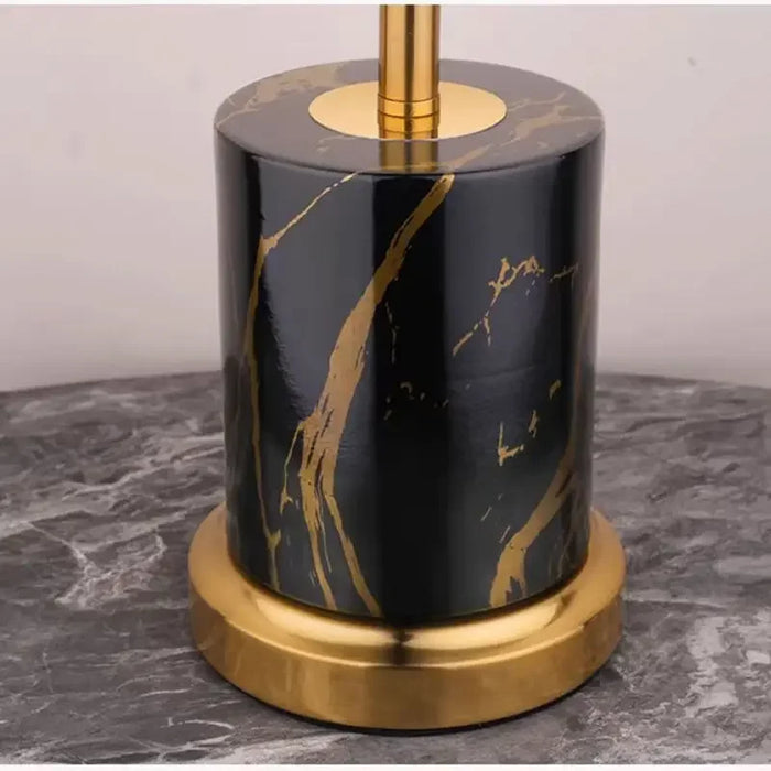 Contemporary LED Floor Lamp – Touch Control with Plated Metal Design