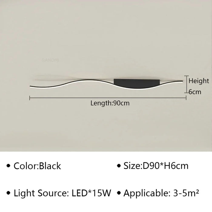LED Ceiling Light – Simple Line Design for Modern Kitchens, Bedrooms, and Dining Areas