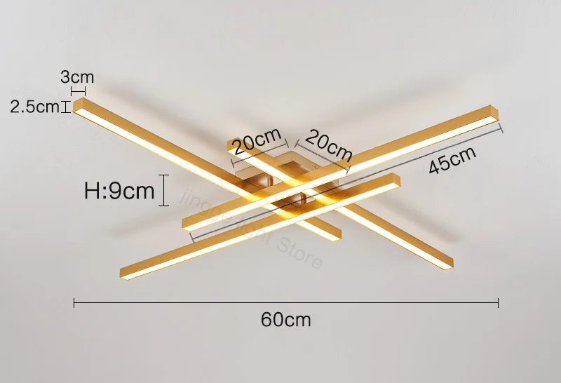 Ceiling Light – Modern Nordic Iron & Acrylic Design with LED Illumination