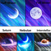 Galaxy Light Projector – 360° Dream Aurora Star & Moon Lamp with Bluetooth, White Noise & Rechargeable Battery - Samanta Factory