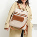 Compact PU Softback Backpack – Fashionable Tassel Design for Women - Samanta Factory