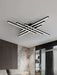 Modern Nordic ceiling light with black iron and acrylic design for kitchen and bedroom