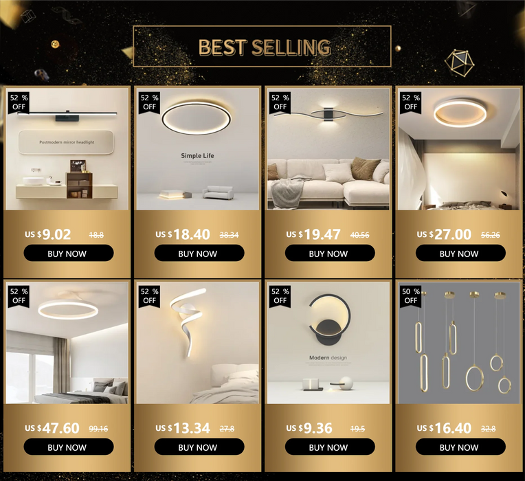 Luxury LED Ceiling Light – Modern Surface-Mounted Fixture for Living Spaces
