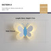 Butterfly Wall Lamp – Colorful LED Acrylic Light for Kids’ Room & Nursery - Samanta Factory