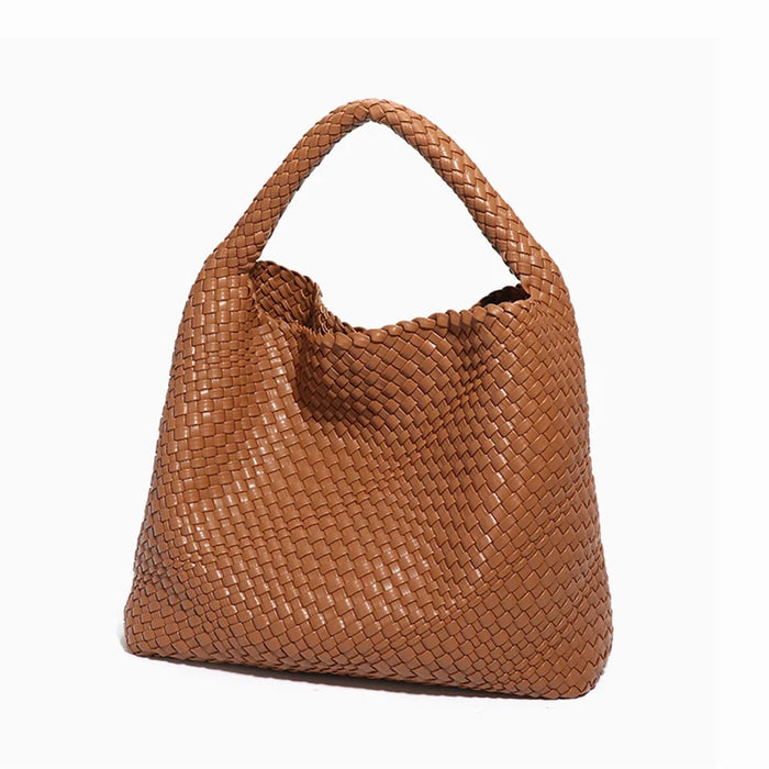 Stylish Split Leather Bucket Shoulder Bag – Versatile Women’s Handbag for Work & Casual Outings - Samanta Factory