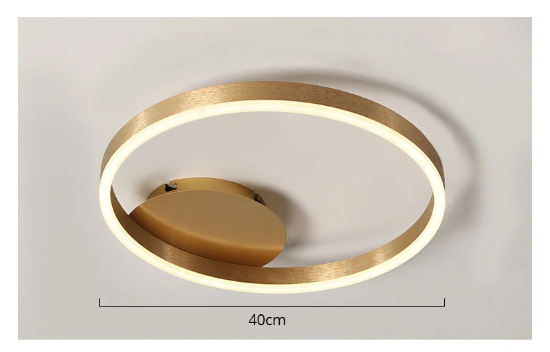 Modern LED Chandelier – Dimmable Semi-Flush Mount with Remote Control