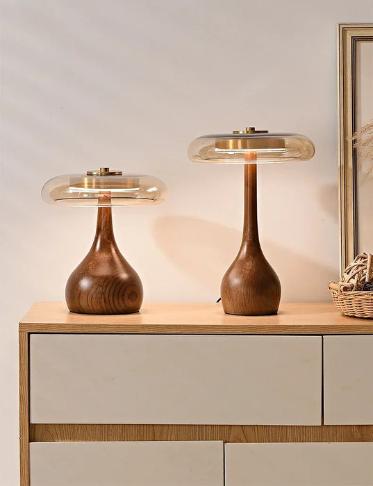 French Retro Floor Lamp – Luxury LED Table & Bedside Lighting with Clear Glass Shade