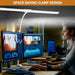 Double-Head LED Desk Lamp – Wide, Adjustable Lighting with 10 Brightness Levels - Samanta Factory