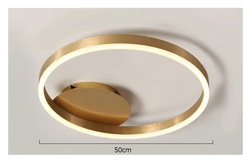 Modern LED Chandelier – Dimmable Semi-Flush Mount with Remote Control