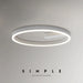 Modern multi-bulb LED ceiling light with polished aluminum finish, remote dimmable control for dining room, bedroom, or study