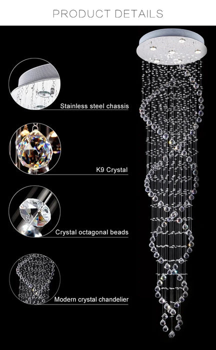 Modern LED Chandelier – Dimmable Flush Mount Ceiling Light