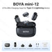 BOYA Mini Wireless Microphone – 2.4GHz Lavalier Mic with Charging Case for iPhone & Android - Samanta Factory