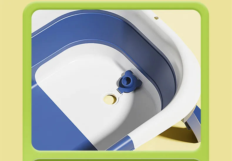 Foldable Silicone Baby Bath Tub – Soft & Safe Bathtub for Newborns & Toddlers - Samanta Factory