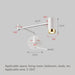 Modern Wall-Mounted LED Lamp – Adjustable Swing Arm with Warm/Cold Light for Bedrooms & Living Rooms - Samanta Factory