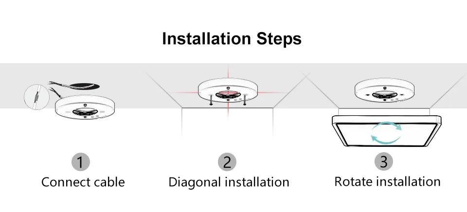 Smart LED Ceiling Light – Wood Grain Design with App & Remote Control