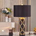 Nordic Ceramic Table Lamp – Postmodern Bedside Light with Fabric Shade UK