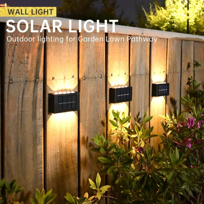 Solar Wall Light – Up & Down Waterproof LED for Modern Outdoor Decor