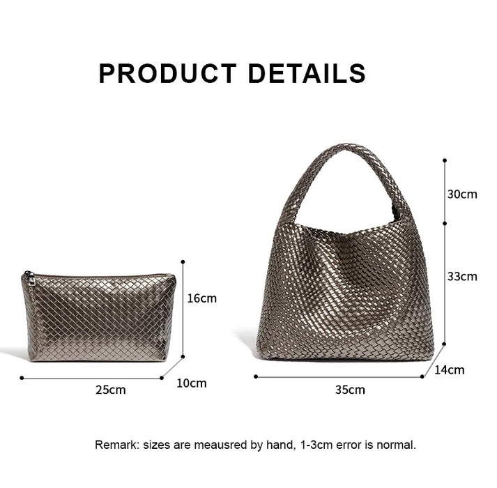 Stylish Split Leather Bucket Shoulder Bag – Versatile Women’s Handbag for Work & Casual Outings - Samanta Factory