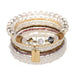 Bohemian Bracelet Set – Stackable Beaded Bangles with Crystals & Pearls for Everyday Wear - Samanta Factory