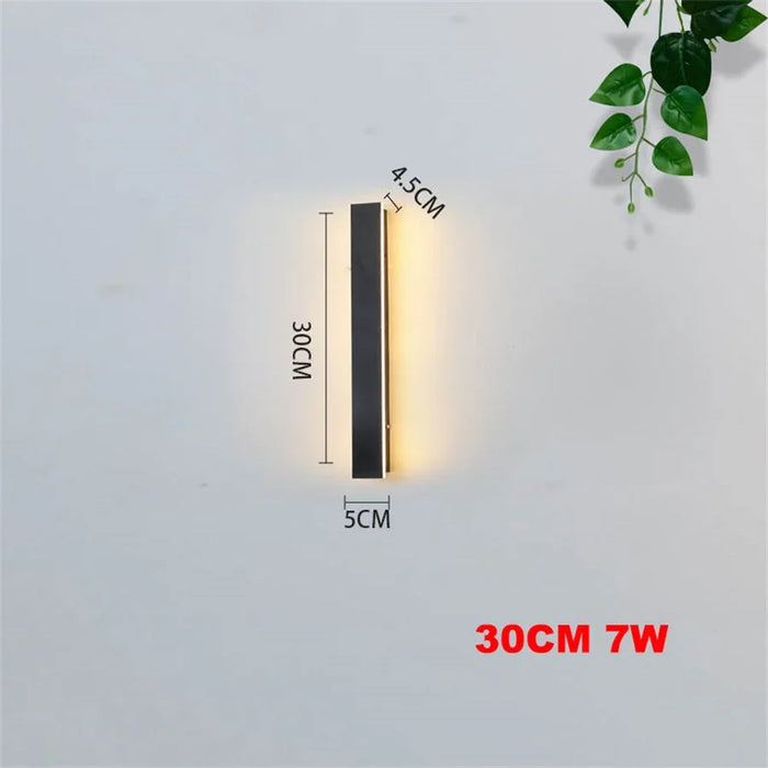 Waterproof LED Wall Light – IP65 Outdoor Strip Lamp for Garden, Patio & Corridor - Samanta Factory