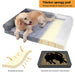 Orthopedic Dog Sofa Bed – Extra-Thick Foam Base with Washable Plush Cover & Bolster Support - Samanta Factory
