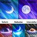 Galaxy Light Projector – 360° Dream Aurora Star & Moon Lamp with Bluetooth, White Noise & Rechargeable Battery - Samanta Factory