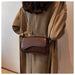 Women’s PU Saddle Bag – Stylish Hasp Closure & Interior Zipper Pocket - Samanta Factory