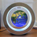 Floating Moon Globe Lamp – O-Type Magnetic Frame with LED Night Light - Samanta Factory