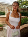 Camisole Dress – Pleated A-Line Elegance with Square Neck - Samanta Factory