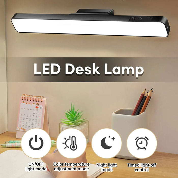 Eye Protection Desk Lamp – Stepless Dimming & 3-Color Touch Control