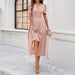 Junior Y2K Midi Dress – Puff Sleeves & Slim A-Line Silhouette - Samanta Factory