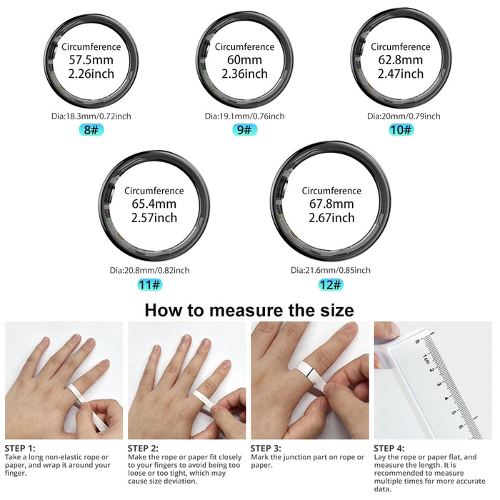 Smart Fitness Ring – Health Tracking with Sleep, Heart Rate & Gesture Control - Samanta Factory