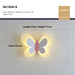 Butterfly Wall Lamp – Colorful LED Acrylic Light for Kids’ Room & Nursery - Samanta Factory