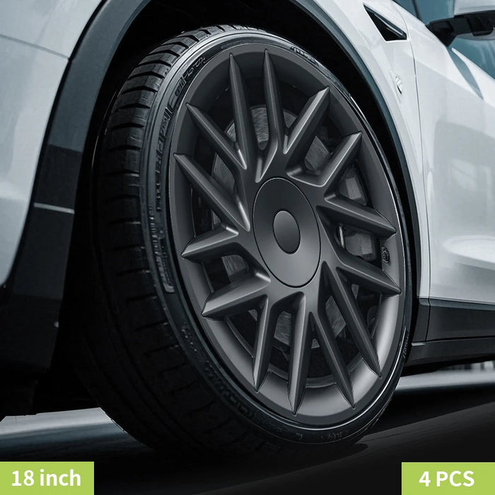 4PCS Wheel Cover Design For Tesla Model 3 Highland 2023-2025 18 Inch Right＆Left Hubcaps Storm Style Wheel Cover Accessories - Samanta Factory