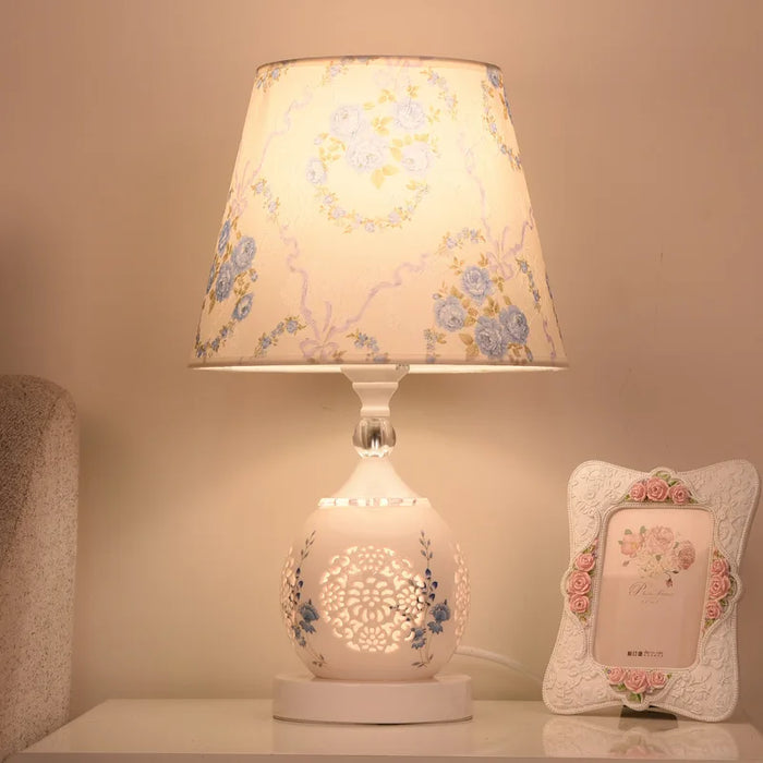 Crystal Table Lamp – Elegant Bedside Light with Polished Chrome Finish
