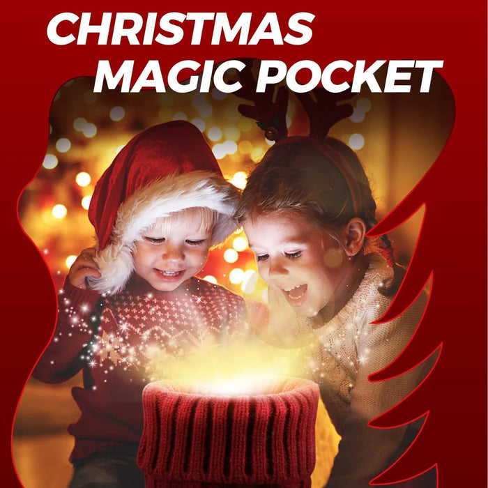 Personalised Christmas Stockings – Knitted Design with Wooden Name Tags