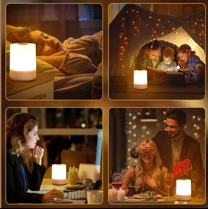 Night Lamp – Touch Control & Rechargeable LED - Samanta Factory
