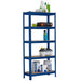 5 Tier Heavy-Duty Adjustable Garage Shelving Rack with MDF Boards