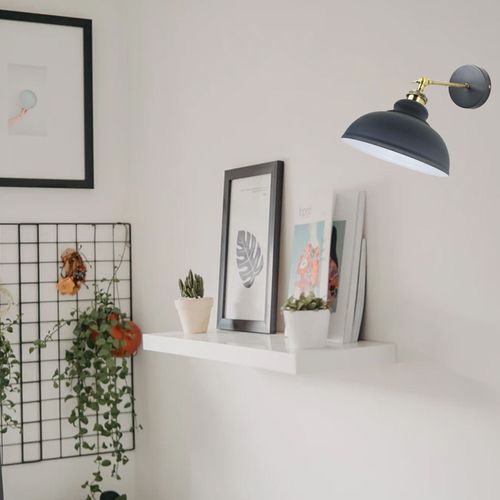Modern metal wall sconce with dimmable light feature for indoor home or café use