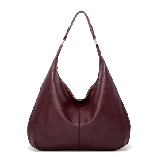 LadyHuarui luxury PU crossbody handbag with structured shape, adjustable strap, and zip closure, ideal for everyday or special occasions.
