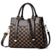 Luxury PU leather large capacity tote handbag for women handmade design

