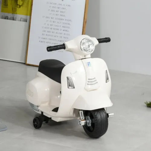 Vespa Licensed Kids Ride On Motorcycle 6V Battery Powered Electric Toys - Samanta Factory