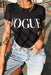 Black Vogue T Shirt - Samanta Factory