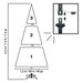 7.5 Ft (2.3M) Pre-Lit Glitter Flocked Artificial Christmas Tree with 1,150 Color-Changing Micro Twinkle LED Lights