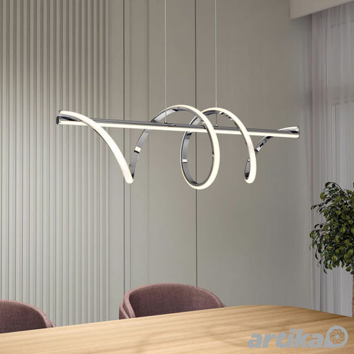 Coda LED Pendant Light in Chrome
